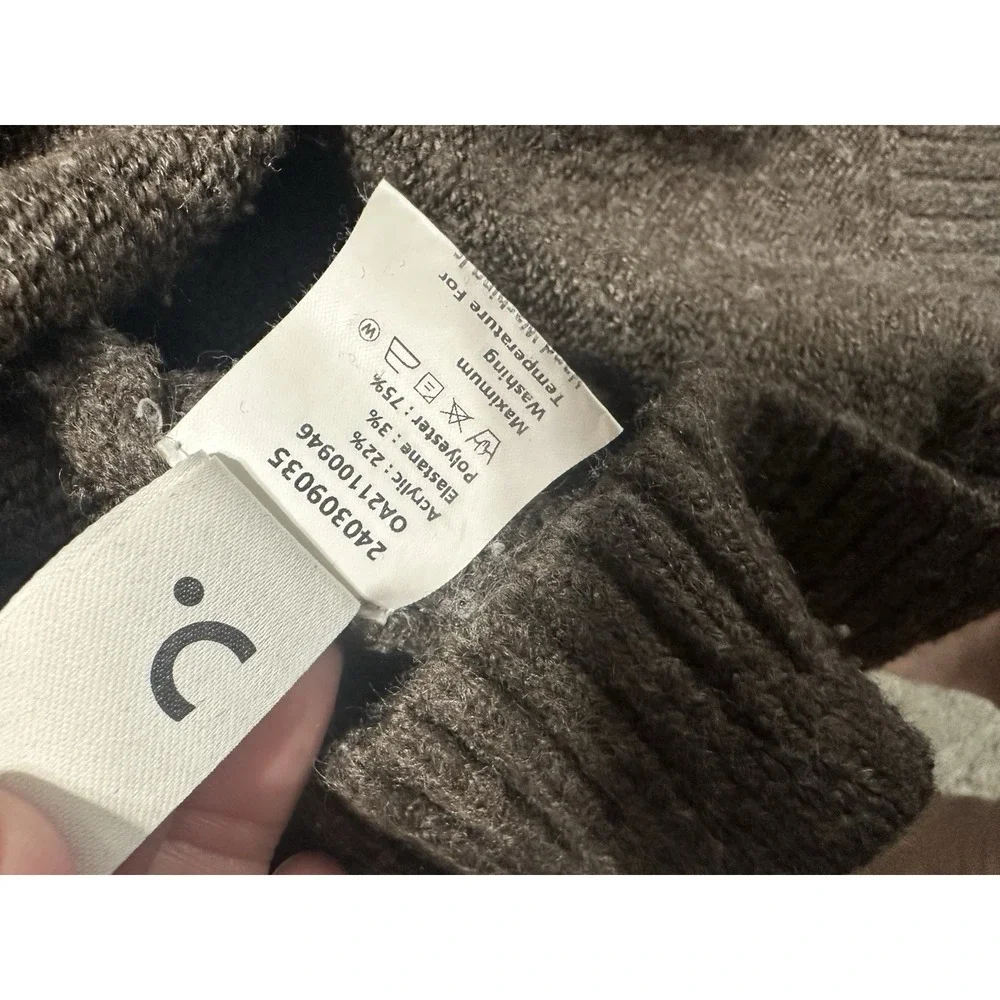 Commense Lightweight Cloud Weather Pullover Sweater‎ Brown EUC Size S